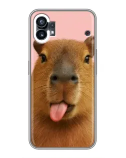 Чохол для Nothing Phone 1 з картинкою «Капібара з язиком» Чохол для Nothing Phone 1 з картинкою «Капібара з язиком»