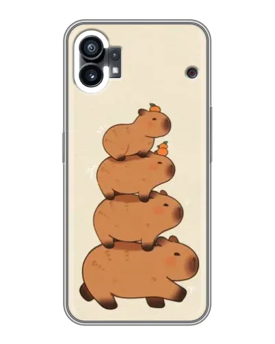 Чехол для Nothing Phone 1 с картинкой «Башня из капибар» Чехол для Nothing Phone 1 с картинкой «Башня из капибар»