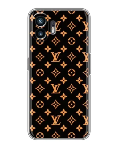 Чехол для Nothing Phone 2 с картинкой «Золотая монограмма LV» Чехол для Nothing Phone 2 с картинкой «Золотая монограмма LV»