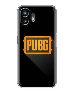 Чехол для Nothing Phone 2 с картинкой «PUBG — рамка лого» Чехол для Nothing Phone 2 с картинкой «PUBG — рамка лого»