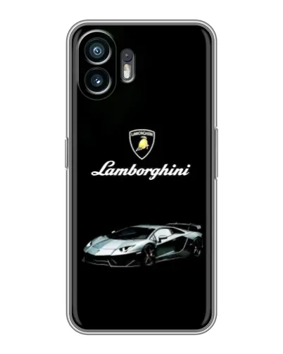 Чехол для Nothing Phone 2 с картинкой «Логотип Lamborghini классика»