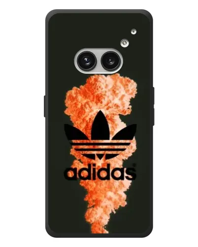 Чехол для Nothing Phone (2a) Plus с картинкой «Оранжевый дым Adidas»