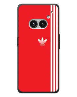 Чохол для Nothing Phone (2a) Plus з картинкою «Червоний мінімалізм Adidas»