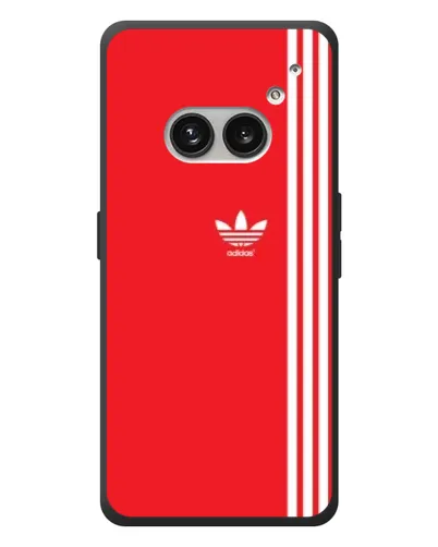 Чехол для Nothing Phone (2a) Plus с картинкой «Красный минимализм Adidas»