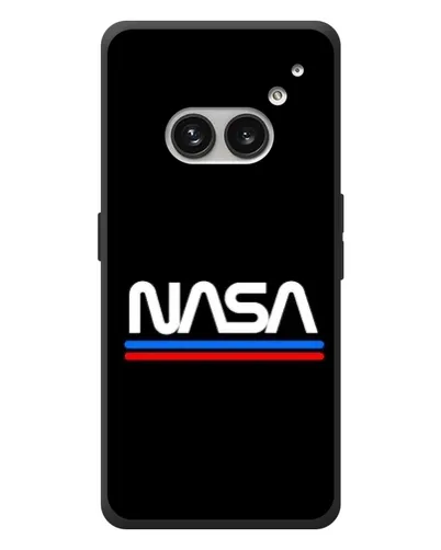 Чехол для Nothing Phone (2a) Plus с картинкой «NASA — классика Red Blue»