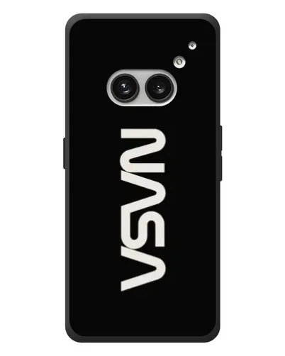 Чехол для Nothing Phone (2a) Plus с картинкой «NASA — вертикальный логотип»