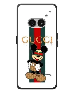 Чехол для Nothing Phone (2a) Plus с картинкой «Микки Маус Gucci — полосы» Чехол для Nothing Phone (2a) Plus с картинкой «Микки Маус Gucci — полосы»