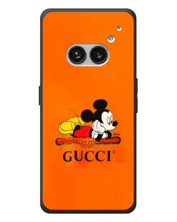 Чехол для Nothing Phone (2a) Plus с картинкой «Микки Маус Gucci — оранж» Чехол для Nothing Phone (2a) Plus с картинкой «Микки Маус Gucci — оранж»