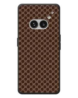 Чехол для Nothing Phone (2a) Plus с картинкой «Gucci — шоколадная сетка» Чехол для Nothing Phone (2a) Plus с картинкой «Gucci — шоколадная сетка»