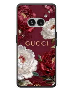 Чехол для Nothing Phone (2a) Plus с картинкой «Gucci — бордовые розы» Чехол для Nothing Phone (2a) Plus с картинкой «Gucci — бордовые розы»