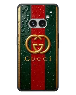 Чехол для Nothing Phone (2a) Plus с картинкой «Gucci — фирменная полоса и золото» Чехол для Nothing Phone (2a) Plus с картинкой «Gucci — фирменная полоса и золото»