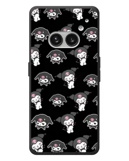 Чехол для Nothing Phone (2a) Plus с картинкой «Черный паттерн Kuromi» Чехол для Nothing Phone (2a) Plus с картинкой «Черный паттерн Kuromi»