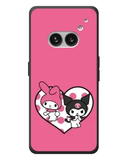 Чехол для Nothing Phone (2a) Plus с картинкой «Kuromi и My Melody» Чехол для Nothing Phone (2a) Plus с картинкой «Kuromi и My Melody»