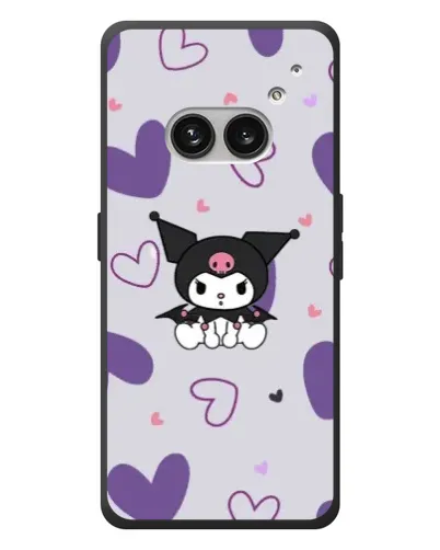 Чехол для Nothing Phone (2a) Plus с картинкой «Kuromi и лавандовые сердца»