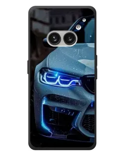 Чехол для Nothing Phone (2a) Plus с картинкой «Взгляд BMW с синими фарами»