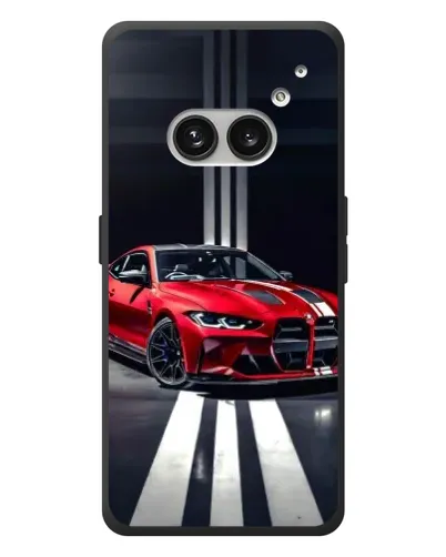 Чехол для Nothing Phone (2a) Plus с картинкой «Красная BMW на дороге» Чехол для Nothing Phone (2a) Plus с картинкой «Красная BMW на дороге»