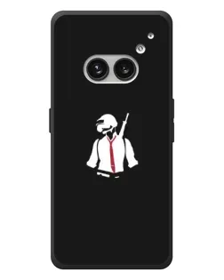 Чехол для Nothing Phone (2a) Plus с картинкой «PUBG — силуэт воина»