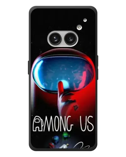 Чехол для Nothing Phone (2a) Plus с картинкой «Красный импостер — макро»