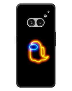 Чехол для Nothing Phone (2a) Plus с картинкой «Among Us неоновое сияние»
