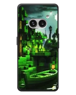 Чехол для Nothing Phone (2a) Plus с картинкой «Minecraft лесной пейзаж»