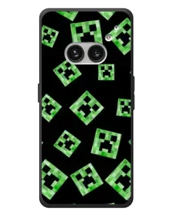 Чехол для Nothing Phone (2a) Plus с картинкой «Паттерн с криперами» Чехол для Nothing Phone (2a) Plus с картинкой «Паттерн с криперами»