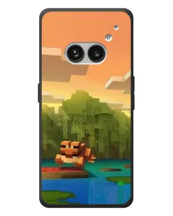 Чехол для Nothing Phone (2a) Plus с картинкой «Майнкрафт закат солнца» Чехол для Nothing Phone (2a) Plus с картинкой «Майнкрафт закат солнца»