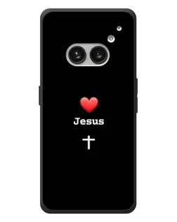 Чехол для Nothing Phone (2a) Plus с картинкой «Сердце - Jesus»