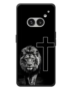 Чехол для Nothing Phone (2a) Plus с картинкой «Лев и Крест»