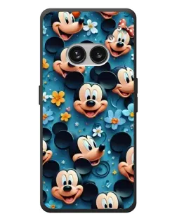Чехол для Nothing Phone (2a) Plus с картинкой «Паттерн Микки и Минни»