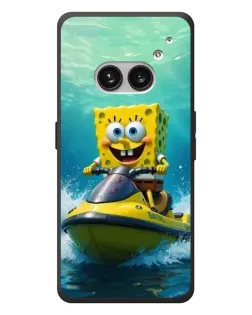 Чехол для Nothing Phone (2a) Plus с картинкой «Спанч Боб на гидроцикле»