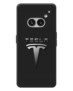 Чохол для Nothing Phone (2a) Plus з картинкою «Сталевий логотип Tesla» Чохол для Nothing Phone (2a) Plus з картинкою «Сталевий логотип Tesla»