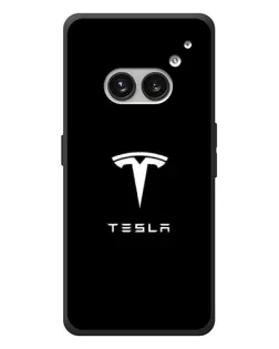 Чохол для Nothing Phone (2a) Plus з картинкою «Tesla White Logo» Чохол для Nothing Phone (2a) Plus з картинкою «Tesla White Logo»