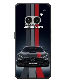 Чехол для Nothing Phone (2a) Plus с картинкой «Mercedes — белый карбон»