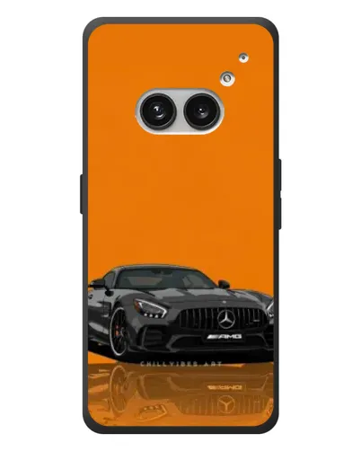 Чехол для Nothing Phone (2a) Plus с картинкой «Оранжевый Mercedes AMG»