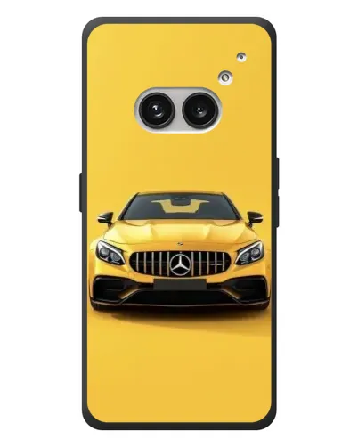 Чехол для Nothing Phone (2a) Plus с картинкой «Желтый Mercedes GT»