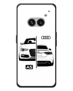 Чехол для Nothing Phone (2a) Plus с картинкой «Audi — контрастный дизайн» Чехол для Nothing Phone (2a) Plus с картинкой «Audi — контрастный дизайн»