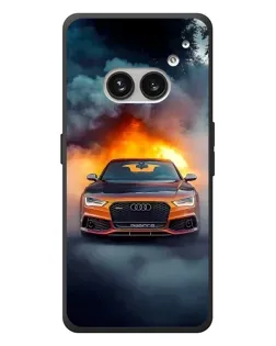 Чехол для Nothing Phone (2a) Plus с картинкой «Audi в огненном дыму» Чехол для Nothing Phone (2a) Plus с картинкой «Audi в огненном дыму»