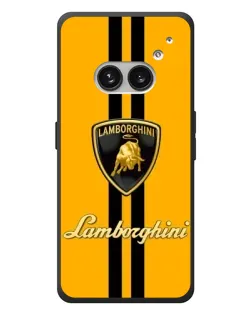 Чехол для Nothing Phone (2a) Plus с картинкой «Lamborghini Stripe желтый»