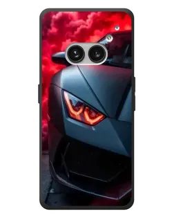 Чехол для Nothing Phone (2a) Plus с картинкой «Lamborghini красное сияние»
