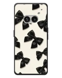Чехол для Nothing Phone (2a) Plus с картинкой «Черные бантики»