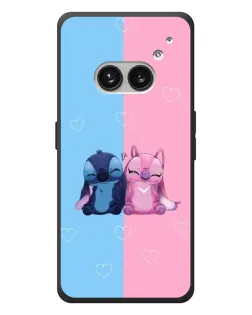 Чехол для Nothing Phone (2a) Plus с картинкой «Stitch и Angel Love»