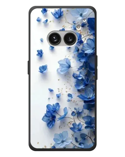 Чехол для Nothing Phone (2a) Plus с картинкой «Голубой цветочный каскад» Чехол для Nothing Phone (2a) Plus с картинкой «Голубой цветочный каскад»