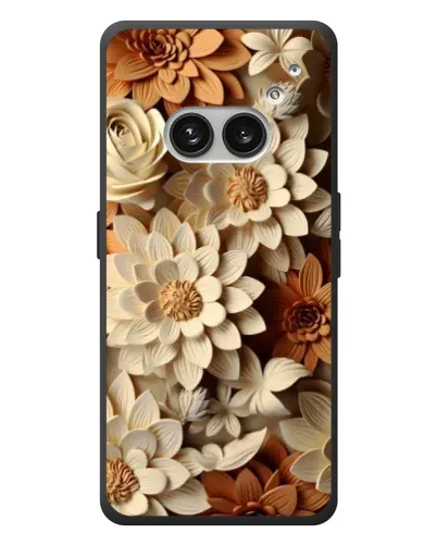 Чехол для Nothing Phone (2a) Plus с картинкой «Бежевый флористический декор» Чехол для Nothing Phone (2a) Plus с картинкой «Бежевый флористический декор»