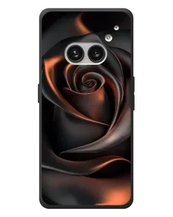 Чехол для Nothing Phone (2a) Plus с картинкой «Шелковая черная роза»