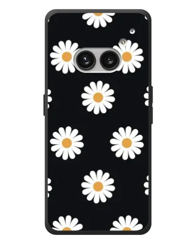 Чехол для Nothing Phone (2a) Plus с картинкой «Ромашки на черном» Чехол для Nothing Phone (2a) Plus с картинкой «Ромашки на черном»