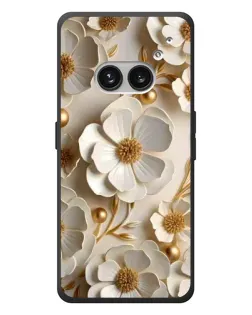 Чехол для Nothing Phone (2a) Plus с картинкой «Белие бумажние  цвети»