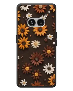 Чехол для Nothing Phone (2a) Plus с картинкой «Узор из маленьких подсолнухов»