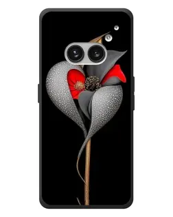 Чехол для Nothing Phone (2a) Plus с картинкой «Серебряный фантазийный цветок»