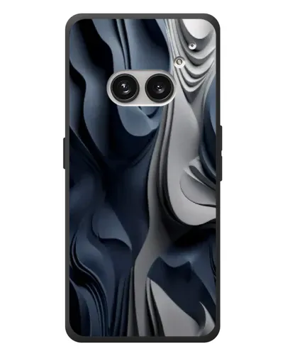 Чехол для Nothing Phone (2a) Plus с картинкой «Объемные синие складки» Чехол для Nothing Phone (2a) Plus с картинкой «Объемные синие складки»