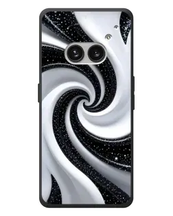 Чехол для Nothing Phone (2a) Plus с картинкой «Черно-белая спираль»